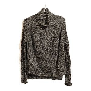 Cowl Neck Long Sleeve Knit Sweater